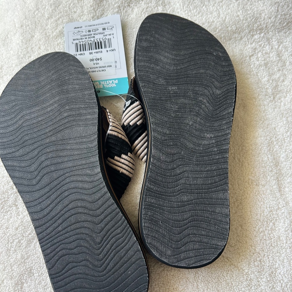 Reef Woven pebble sandals size 6 New - Picture 3 of 5
